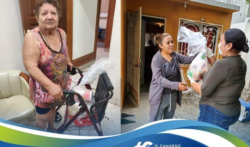 Sigue la entrega de apoyos alimentarios en Camargo