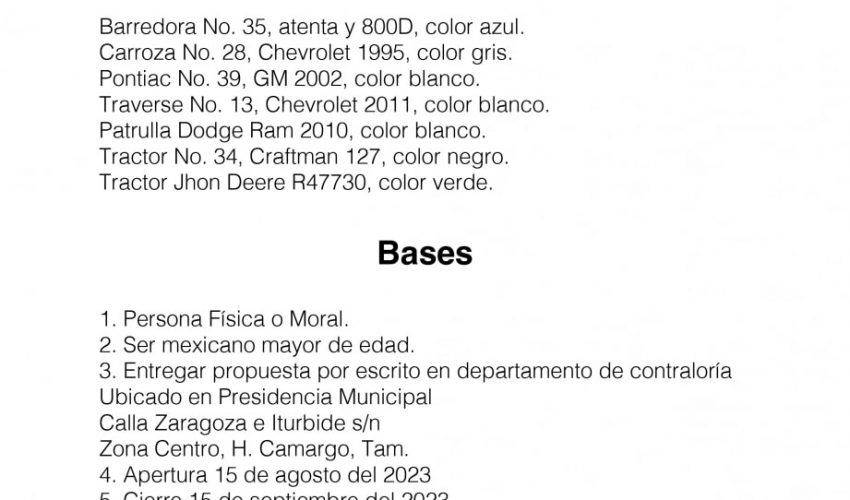 Convocatoria
