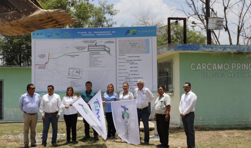 Inicio de obra de tratamiento de agua en Camargo