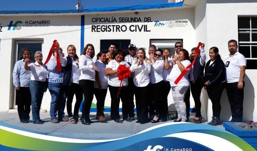 Inauguran nueva oficina del registro civil en Pob. Comales